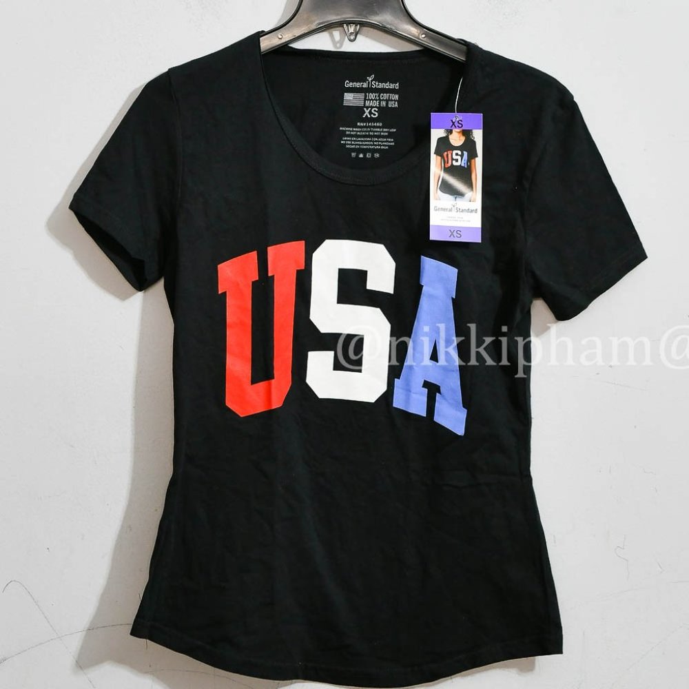 General Standard Ladies' Americana Relaxed Fit Scoop Neck T-Shirt - Picture 2 of 8